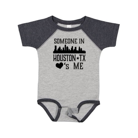 

Inktastic Houston Texas Someone Loves Me Skyline Gift Baby Boy or Baby Girl Bodysuit