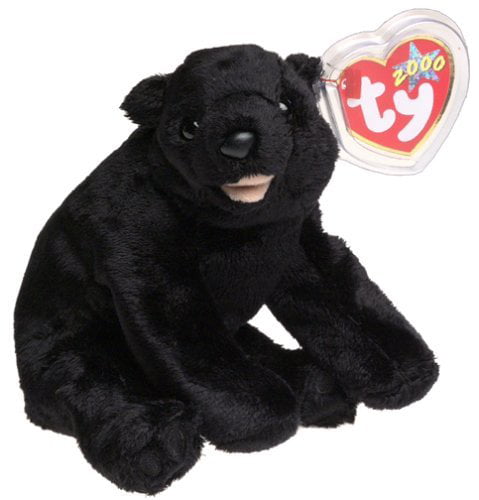 Beanie Babies Cinders the Black Bear With Tag Ty Teddy Collectible Toy 