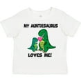 thumbnail image 3 of Inktastic My Auntiesaurus Loves Me Boys or Girls Toddler T-Shirt, 3 of 5