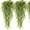 Yellow, variant on 2 Pieces Artificial Hanging Flowers Fake Hanging Plant Faux Eucalyptus Leaf Greenery Vine Outdoor UV Resistant Plastic Plants Home Garden Wedding Party Indoor Outdoor Decorations