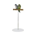 thumbnail image 1 of Percha para pájaros, gimnasio de juegos para pájaros, parque infantil, juguetes para morder, parque de juegos portátil de madera para loros redondo, 1 of 9