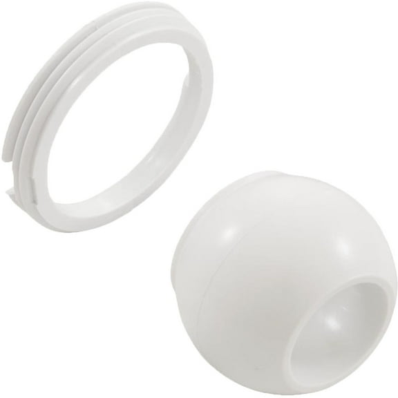 <p>Balboa Water Group 10-3808WHT Hydro Jet Eyeball w/ Retainer Ring- White</p>