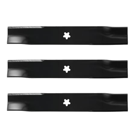 MOTIVITY 3 Pack High Lift Mower Blade Compatible with Husqvarna Dixon Kees 48" Decks 539113425, 575296401