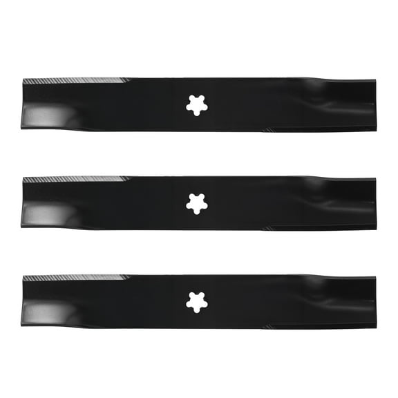 MOTIVITY 3 Pack High Lift Mower Blade Compatible with Husqvarna Dixon Kees 48" Decks 539113425, 575296401