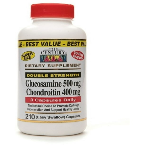 21st Century Double Strength Glucosamine & Chondroitin Easy Swallow Capsules (Pack of 2
