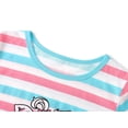 thumbnail image 2 of Beezizac Summer Pajamas for Girls - Striped PJ Set Soft Rainbow Dog Pattern Jammies Size 14, 2 of 7