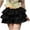 Black2#, variant on qolati Women's Lace Bloomers Y2k Ruffle Short Elastic Waist Bow Front Pjs Shorts Cute Microes Boyshorts