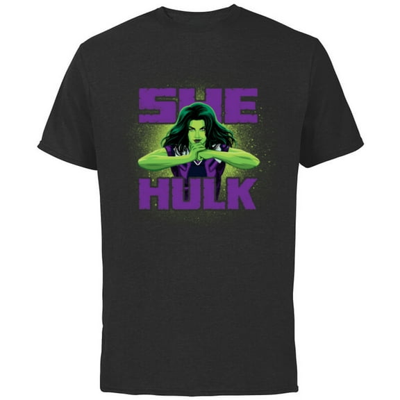 Marvel Studios She-Hulk is Ready for Anything Disney - Short Sleeve Cotton T-Shirt for Adults - Customized-Black