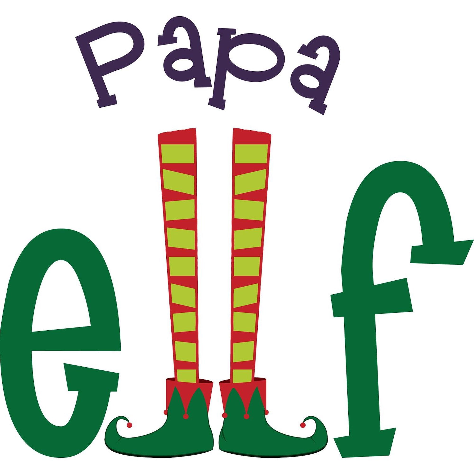 CafePress - Papa Elf Men's Light Pajamas - Men's Light Loose Fit Cotton Pajama Set