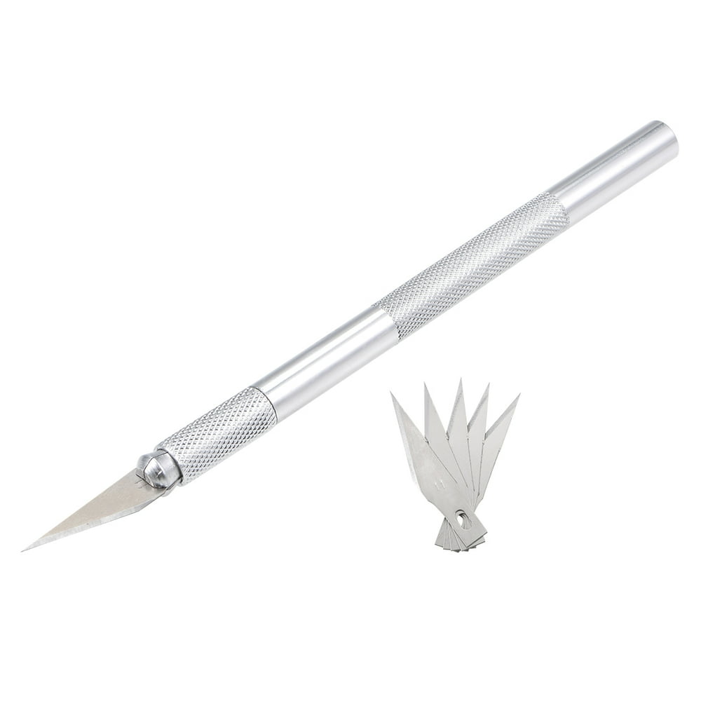Uxcell Stainless Steel Precision Cutter Hobby Razor Tool with 6 Spare