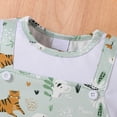 thumbnail image 5 of Akiihool Baby Boy Outfits Short Sleeve Baby Short Sleeve Bodysuits, Bamboo Summer Newborn Infant (Green,9-12 Months), 5 of 9