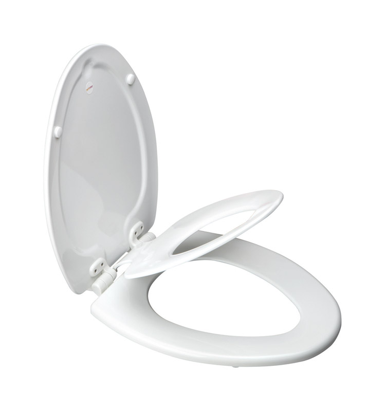 Mayfair Slow Close Elongated White Molded Wood Toilet Seat Walmart