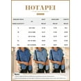 thumbnail image 6 of HOTAPEI Button Down Shirts for Women Casual Vintage V Neck Short Sleeve Tops With Pockets, 6 of 6
