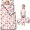 Red Christmas Reindeer Pattern, variant on Red Christmas Reindeer Pattern Kids Nap Mat, Preschool Sleeping Pad with Handle & Fastening Straps, Soft Skin Friendly Gifts for Birthday Holiday,50"x20"