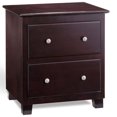 thumbnail image 1 of Atlantic Furniture Atlantic 2 Drawer Nightstand in Espresso, 1 of 4