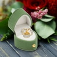 thumbnail image 3 of Box,Heart Shaped  Gift Box Soft Flannel Fabric Earrings Jewelry Case Luxury Jewelry  Box Exquisite Design Jewellry Display Box, 3 of 8