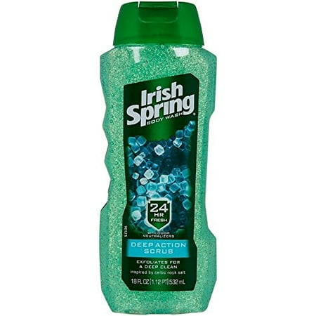 3-Pack Irish Spring Body Wash, Deep Action Scrub 18 oz. (Set of 3)