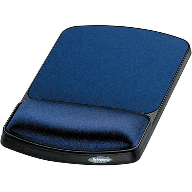 Fellowes Gel Wrist Rest and Mouse Rest, Sapphire/Black