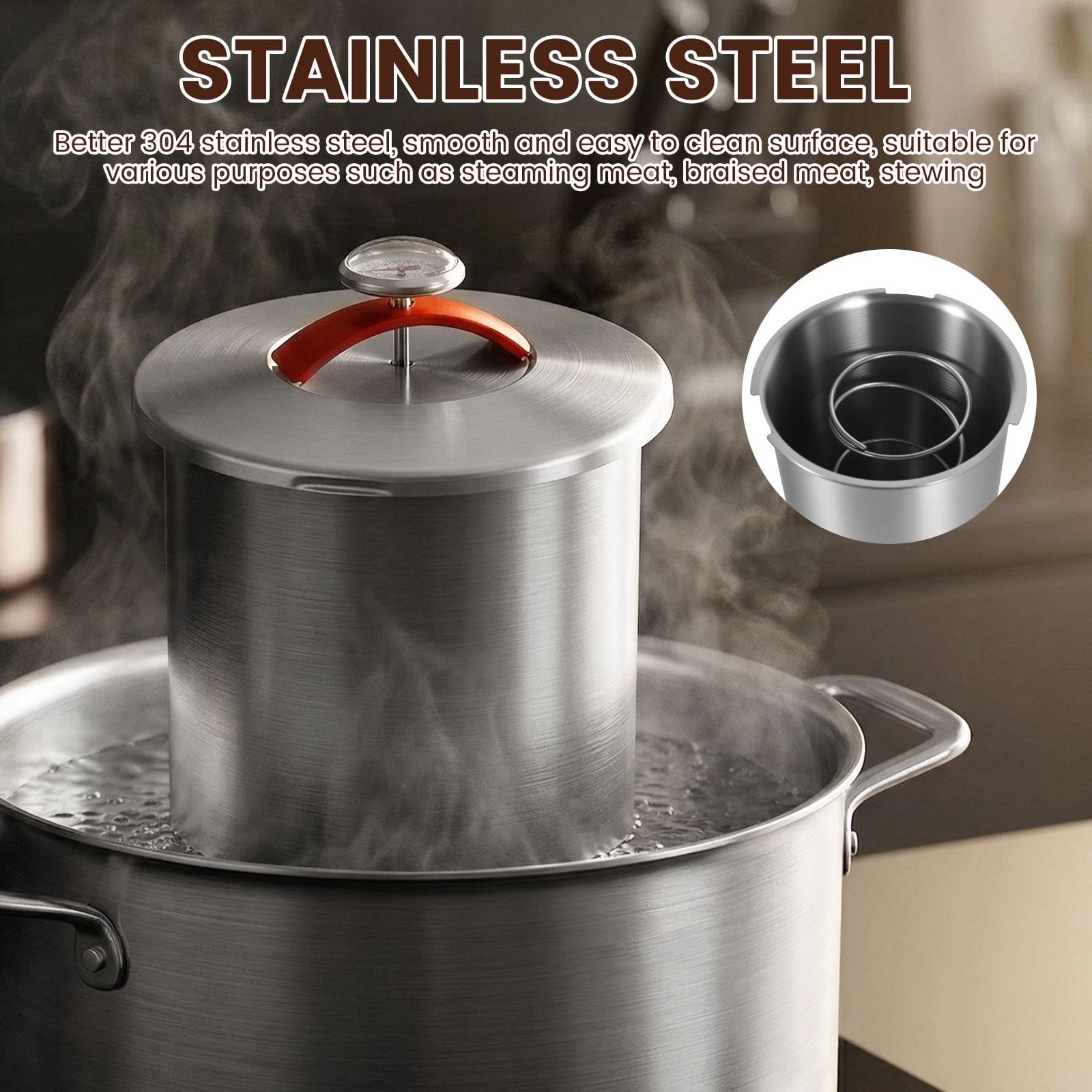 Deli Meat Press Mold Make Your Own Healthy Homemade Ham with This Stainless Steel Lunch Meat Press Our Ham Maker Includes Thermometer