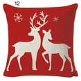 thumbnail image 2 of Cheer US Christmas Decoration Pillow Covers 18x18,Farmhouse Christmas Decor for Home,Red Black Buffalo Plaids Tree Deer Rustic Truck Xmas Pillow Case Winter Holiday Cushion Case, 2 of 2