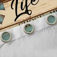 thumbnail image 4 of Homewish Enjoy Farm Life Black Out Curtains, Teal Cabin Wooden Plank Curtains Pack of 2 (42x63 Each), Countryside Style Bedroom Curtains, Curtains and Drapes Decor, 4 of 6