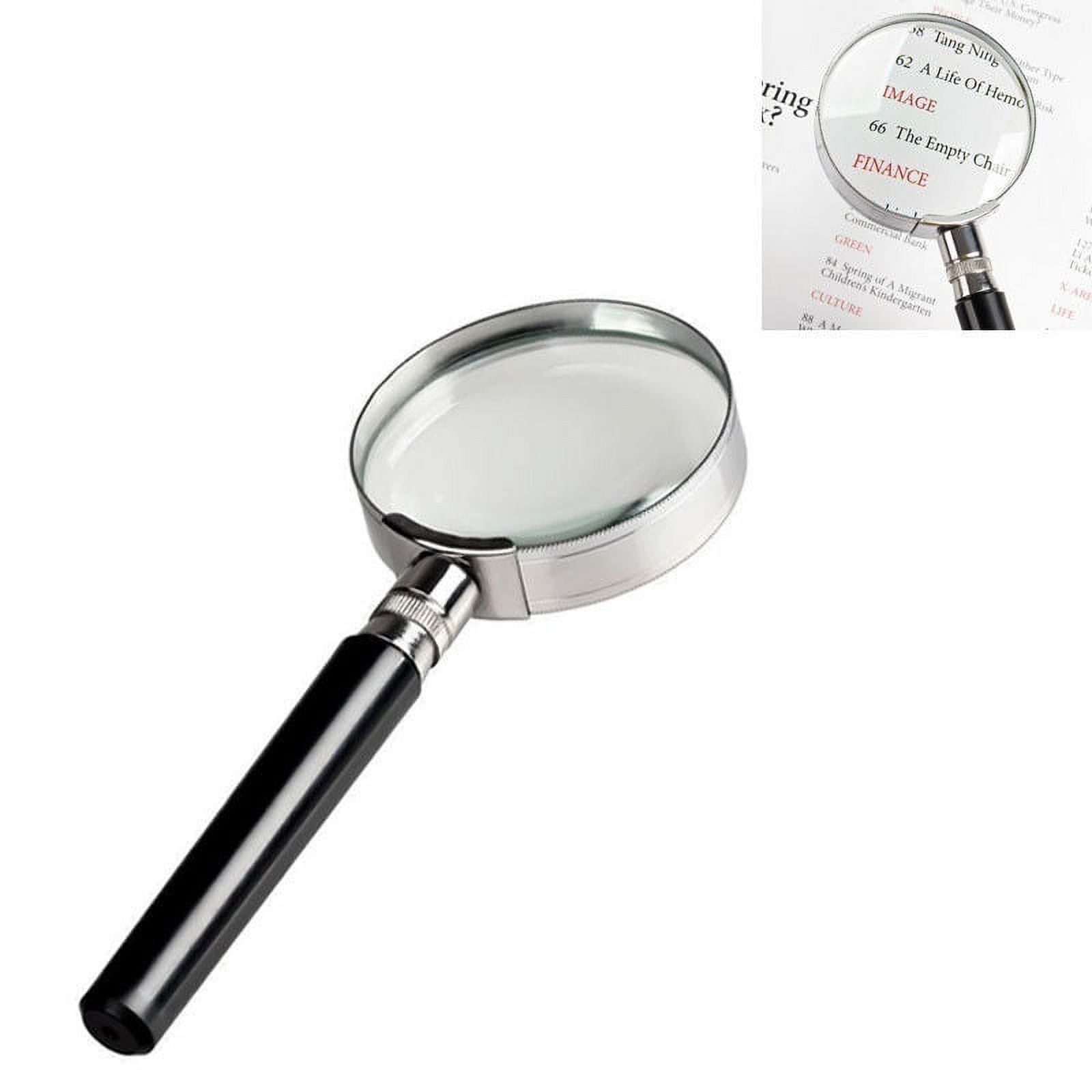 50mm 2 inches Magnification Handheld Classic 10X Magnifier Magnifying Glass  Loop Loupe Reading 