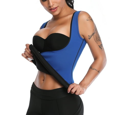 

SLIMBELLE Women Neoprene Sauna Suit Weight Loss Sweat Vest Hot Corset Body Shaper Zipper
