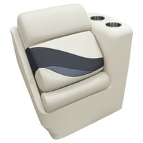 Wise BM13006R-986 Premier Series Pontoon Lean Back Recliner - Right Radius, Platinum / Spectra Navy / Cobalt