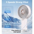 thumbnail image 4 of Ventilador nebulizador portátil aupauter portátil recargable blanco, 4 of 7