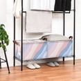 thumbnail image 3 of Yayeee Foldable Storage Basket for Shelves with Handles Waterproof Cloth Bins, Abstract Blue, 3 of 7