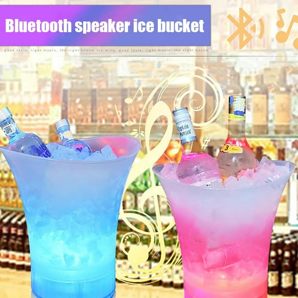 Escalada 5L Cerveza Cubo de hielo LED Barra de plástico KTV Party Cubo de hielo Barware (Color) Ehuebsd Para Estrenar