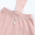 thumbnail image 4 of PEACNNG Newborn Baby Summer Bodysuits, Solid Cotton Ribbed Shorts Boys Girls Clothes Style Elastic Waist Suspender Shorts, 4 of 5
