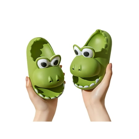 

Binpure Non-slip Kids Slippers Shower Bathroom EVA Thick Sole Cartoon Shoes