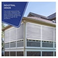 thumbnail image 3 of Tarps Now Translucent Tarp, (12' X 30') with Aluminium Grommets for Indoor and Outdoor - Waterproof Sheet Cover Heavy Duty Tarpaulin for Canopy Tent, Roof, Camping - Clear and White, 3 of 5