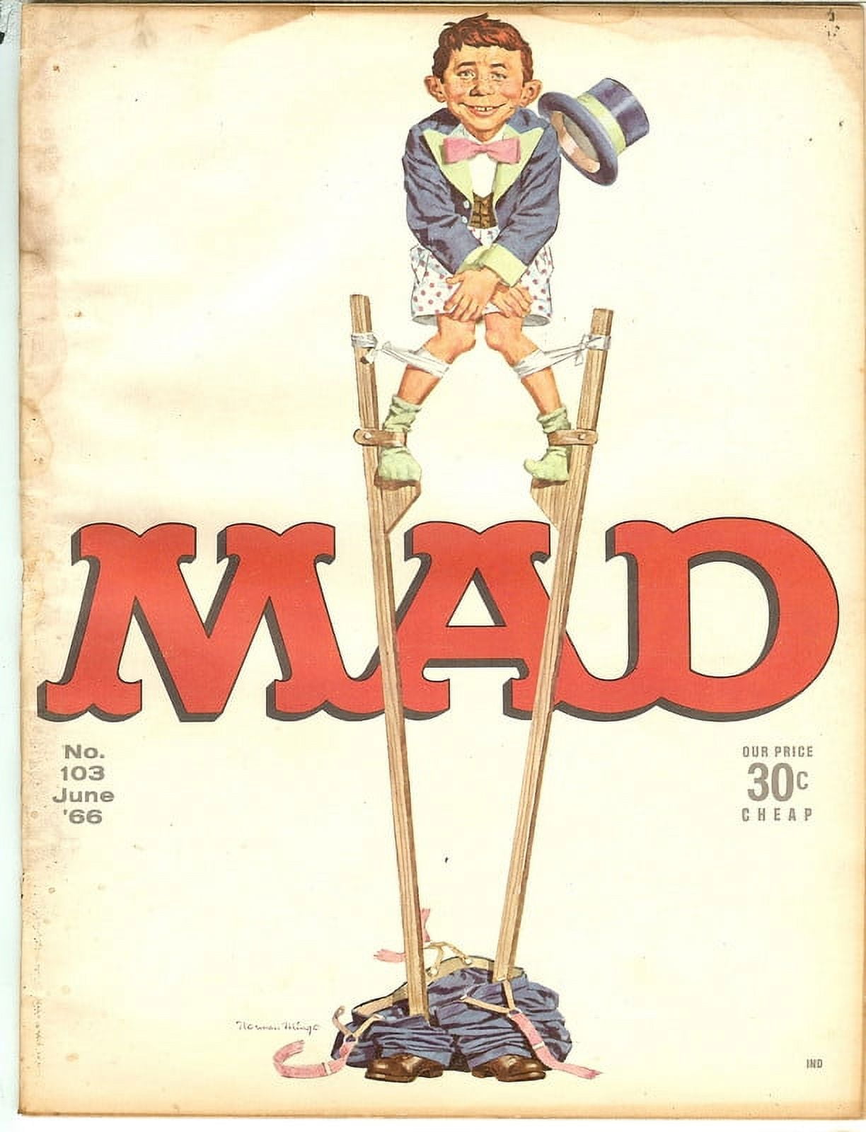 MAD Magazine #103 Jun 1966 (POOR Condition)
