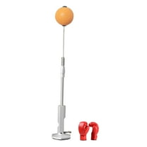 lacooooppia Punching Bag with Suction Cup, Boxing Ball, Training, Mobility, Boxing, Speed Bag, MMA, Arts, Height Adjustable Orange Adults