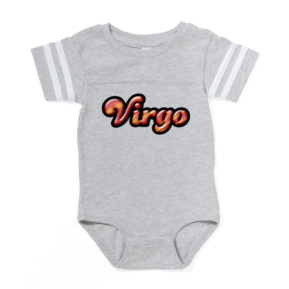 CafePress - Gem Zodiac Virgo Jasper - Cute Infant Baby Football Bodysuit