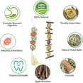 thumbnail image 3 of Juguetes para morder para conejos que rechinan dientes, tabla de rascar de madera, 3 of 6