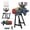 lake blue, variant on 3000w Household Electric Grain Mill, 110v Wet Dry Corn Flour Grinder with Adjustable Thickness, Stainless Steel Funnel Easy Use Grinder for Home Cooking & Baking