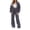Dark Gray, variant on Sweatsuit Sets for Women Nelozsy Women's Winter Casual Ribbed Zip-Up Round Neck Top Elastic Waist Drawstring Pants Set 2-Piece Set White XL
