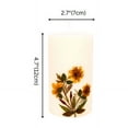 thumbnail image 4 of Large Size Scented Pillar Candle, 12cm Tall, 6.5 cm Diameter, Decorative Floral Design, Smokeless and Dripless | Long Lasting Burn Time 17 Hours Gift Diwali Decor (Jasmine), 4 of 4