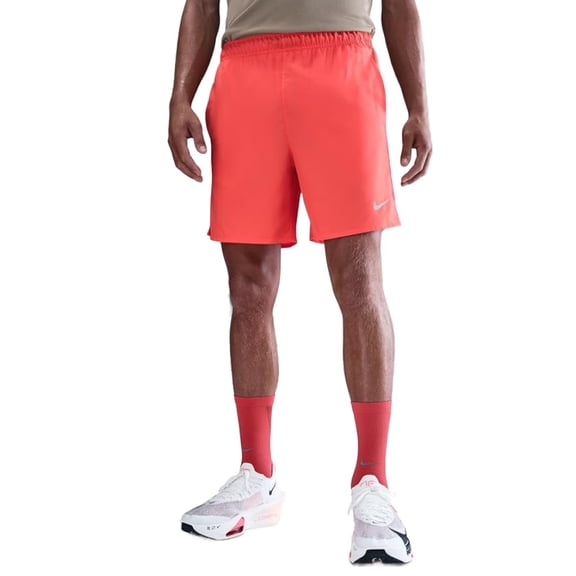 Nike Men's Dri-FIT Challenger 7" Brief-Lined Versatile Shorts Small Bright Crimson