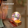 thumbnail image 4 of Steadline Romantic USB Glass Table Lamp with Colorful Lights - Valentine's Day Bedside Night Light, Energy Saving Mood Lighting for Bedroom Decor, Wedding Anniversary Gift, 4 of 8