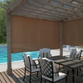 thumbnail image 4 of Coolaroo 6' x 6' Outdoor UV Blocking Cordless Solar Roller Shade Blind, Mocha, 4 of 8