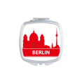 thumbnail image 1 of Berlin Germany Rouge Modèle Miroir Poche Compact Portable Maquillage Double Face en Verre, 1 of 3