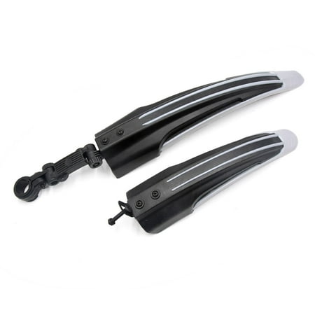2Pcs Gray Mountain Bike Cycle Bicycle Tire Mudguards Front Rear Fenders