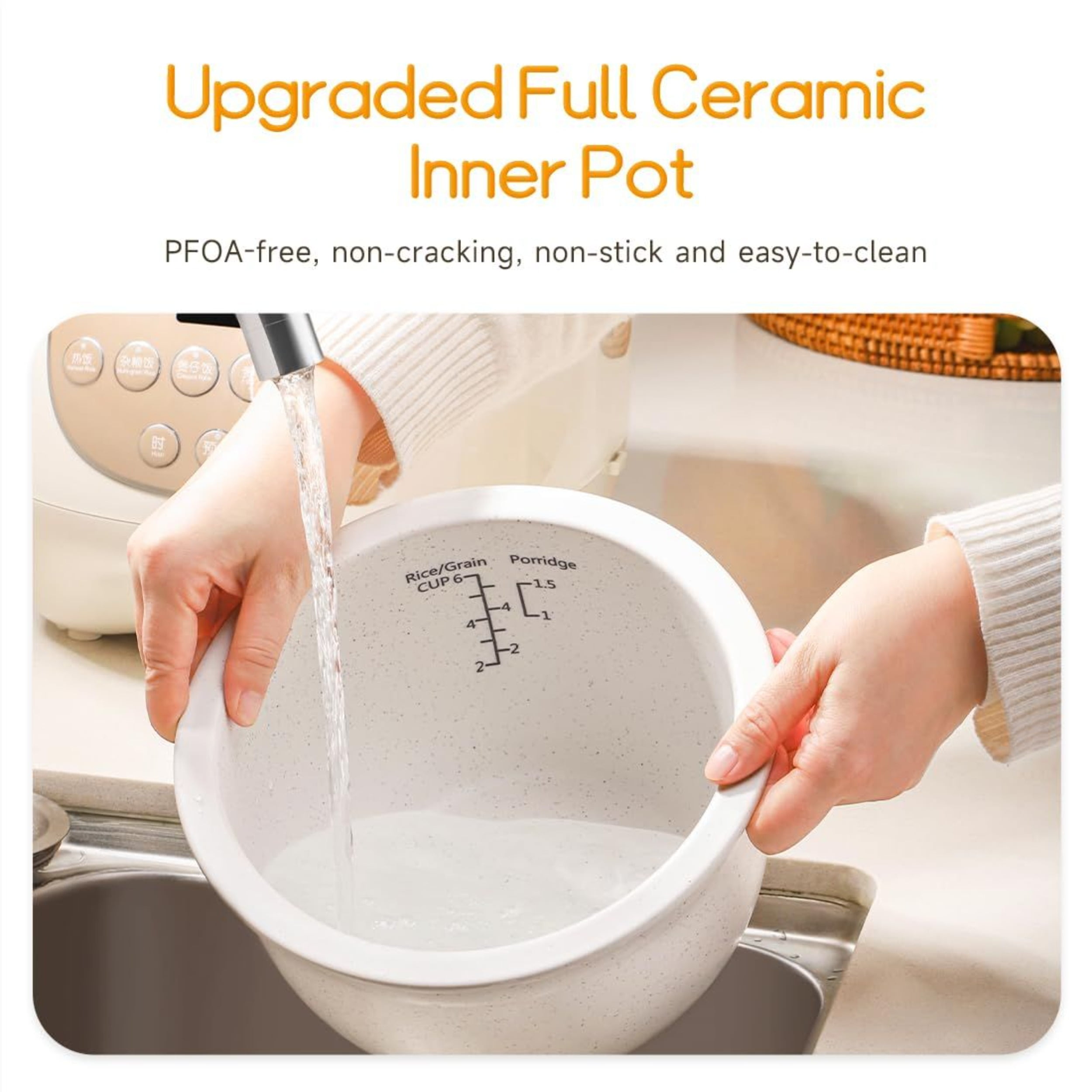 Thermal 3-liter Rice Cooker with 6-cup Capacity for Raw Rice, Equipped with An Inner Pot, and With Suspended Heating Technology, Suitable for Restaurants, Home Kitchens, Etc.