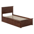 thumbnail image 2 of AFI Nantucket Twin XL Wood Platform Bed with Matching Footboard & Storage Drawers, Walnut, 2 of 14