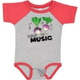 thumbnail image 3 of Inktastic Turnip the Music Partying Vegetables Boys or Girls Baby Bodysuit, 3 of 5