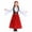 Red, variant on Cowsor Renaissance Dress for Kids Girls Medieval Princess Dresses Off Shoulder Bell Sleeve Victorian Dress